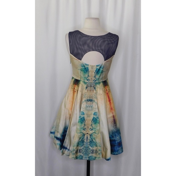 Anthropologie BHANUNI BY JYOTI Villette Dress Fit N’ Flare Beaded Embellished 2 - Picture 9 of 14